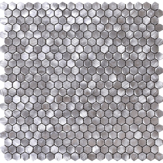 Bati Orient 12" x 12" Metal Art Medium Hexagon Aluminum Mosaic