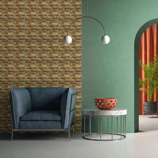 Bati-Orient-12-x-12-Natural-Wood-Mosaics-Baguette-Aluminum-Mosaic-Wood-Gold