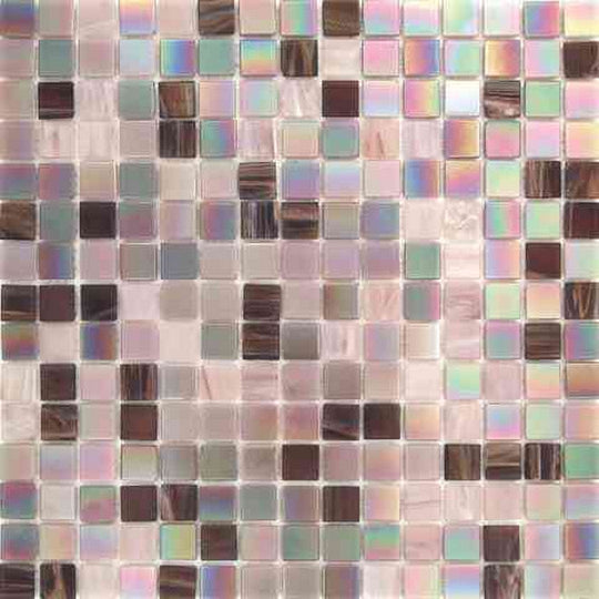 MiR Alma Mix 0.8" Pink 12" x 12" Glass Mosaic