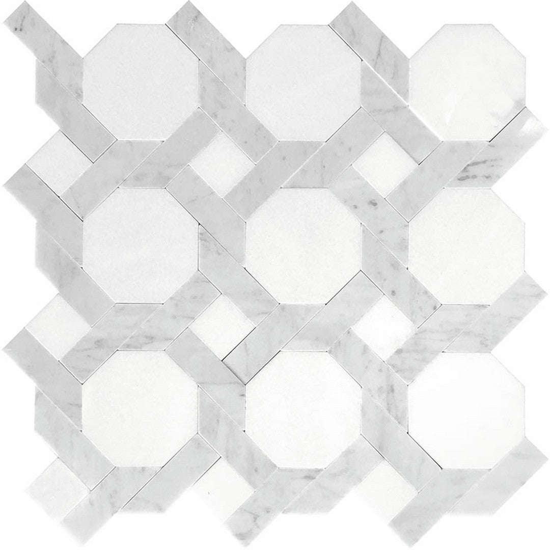 MiR Mykonos 12" x 12" Polished Marble Mosaic