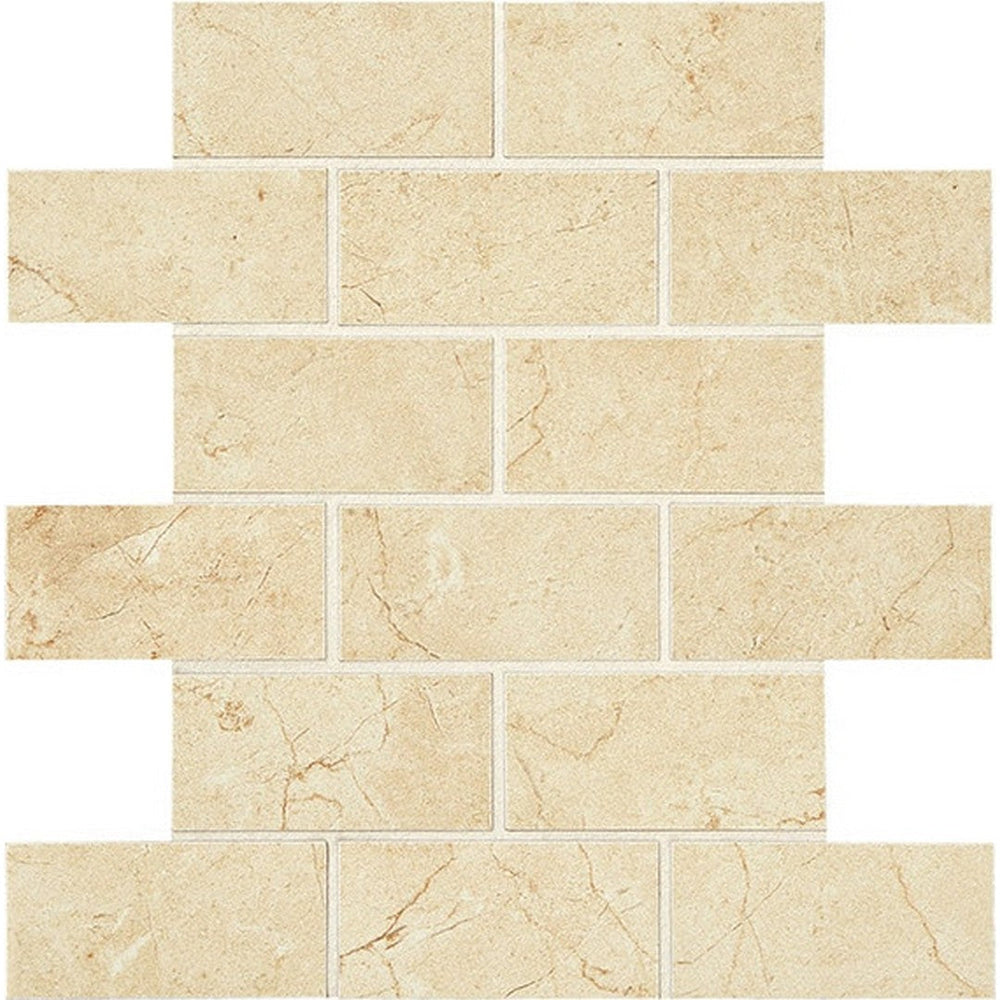 American Olean 11.88" x 11.88" Mirasol Matte Ceramic Brick Joint Mosaic