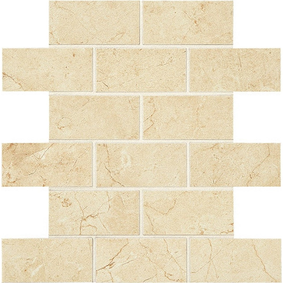 American Olean 11.88" x 11.88" Mirasol Matte Ceramic Brick Joint Mosaic