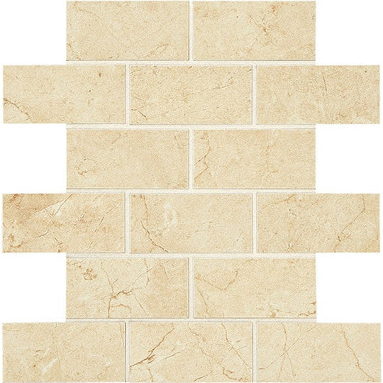 American Olean 11.88" x 11.88" Mirasol Matte Ceramic Brick Joint Mosaic