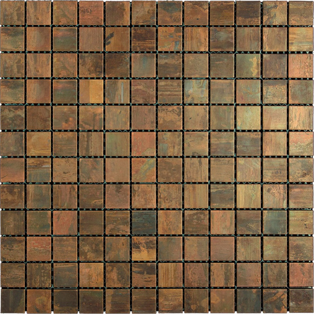 MiR Metallico 11.7" x 11.7" Matte Metal 1" Mosaic