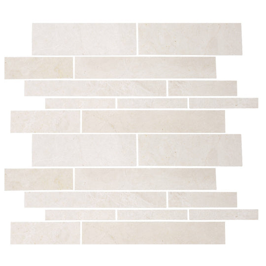 Tesoro 12" x 12" Ice Honed Random Linear Natural Stone Mosaic