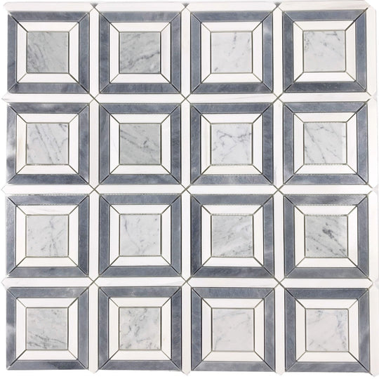 Tesoro 12" x 12" Waterjet Lente Natural Stone Mosaic