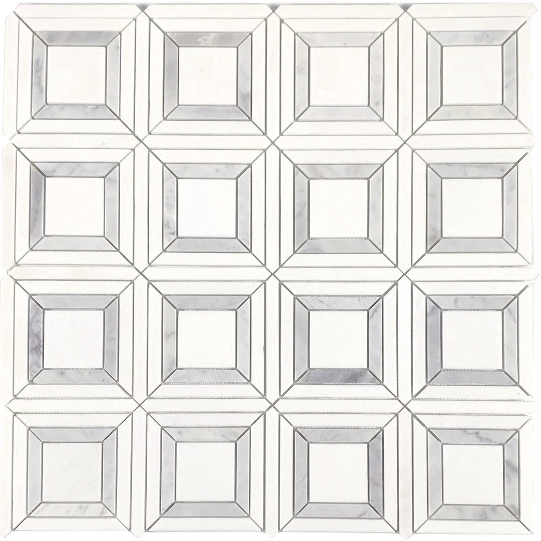 Tesoro 12" x 12" Waterjet Lente Natural Stone Mosaic