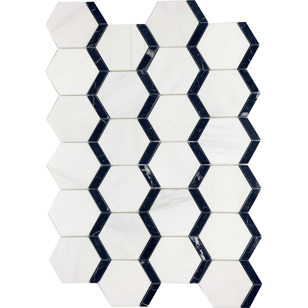 Tesoro-8.25-x-11.75-Waterjet-Naples-Natural-Stone-Mosaic-Dolomite-Nero-Black