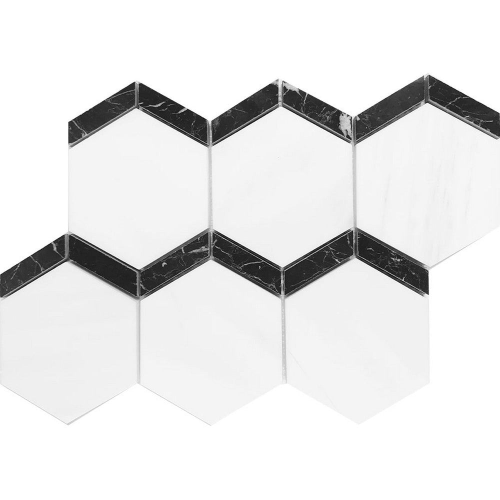 Tesoro 8.25" x 11.75" Waterjet Naples Natural Stone Mosaic