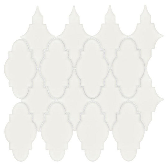 Maniscalco Simpson Desert 13" x 11.2" Matte Glass Trellis Mosaic