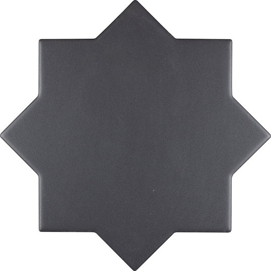 MiR Moorish 5" x 5" Matte Ceramic Star Tile