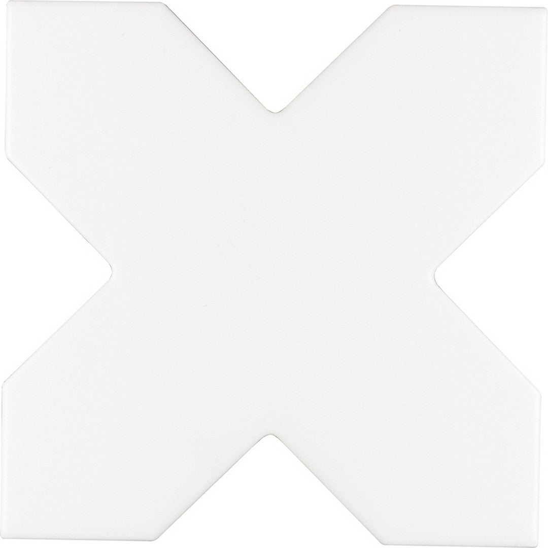 MiR Moorish 5" x 5" Matte Ceramic Cross Tile