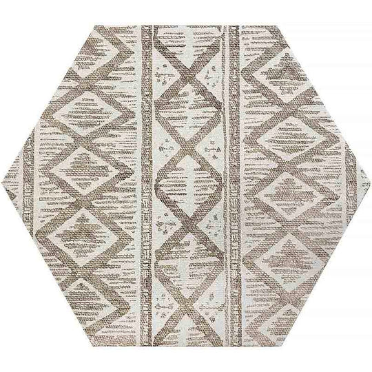 MiR Movement 10" x 10" Matte Hex Porcelain Deco Tile