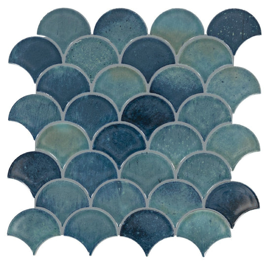 Daltile-Miramo-13-x-13-Glossy-Ceramic-3-Fan-Microban-Mosaic-Reef