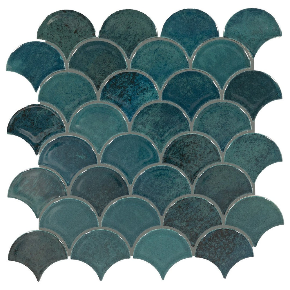 Daltile-Miramo-13-x-13-Glossy-Ceramic-3-Fan-Microban-Mosaic-Pearl