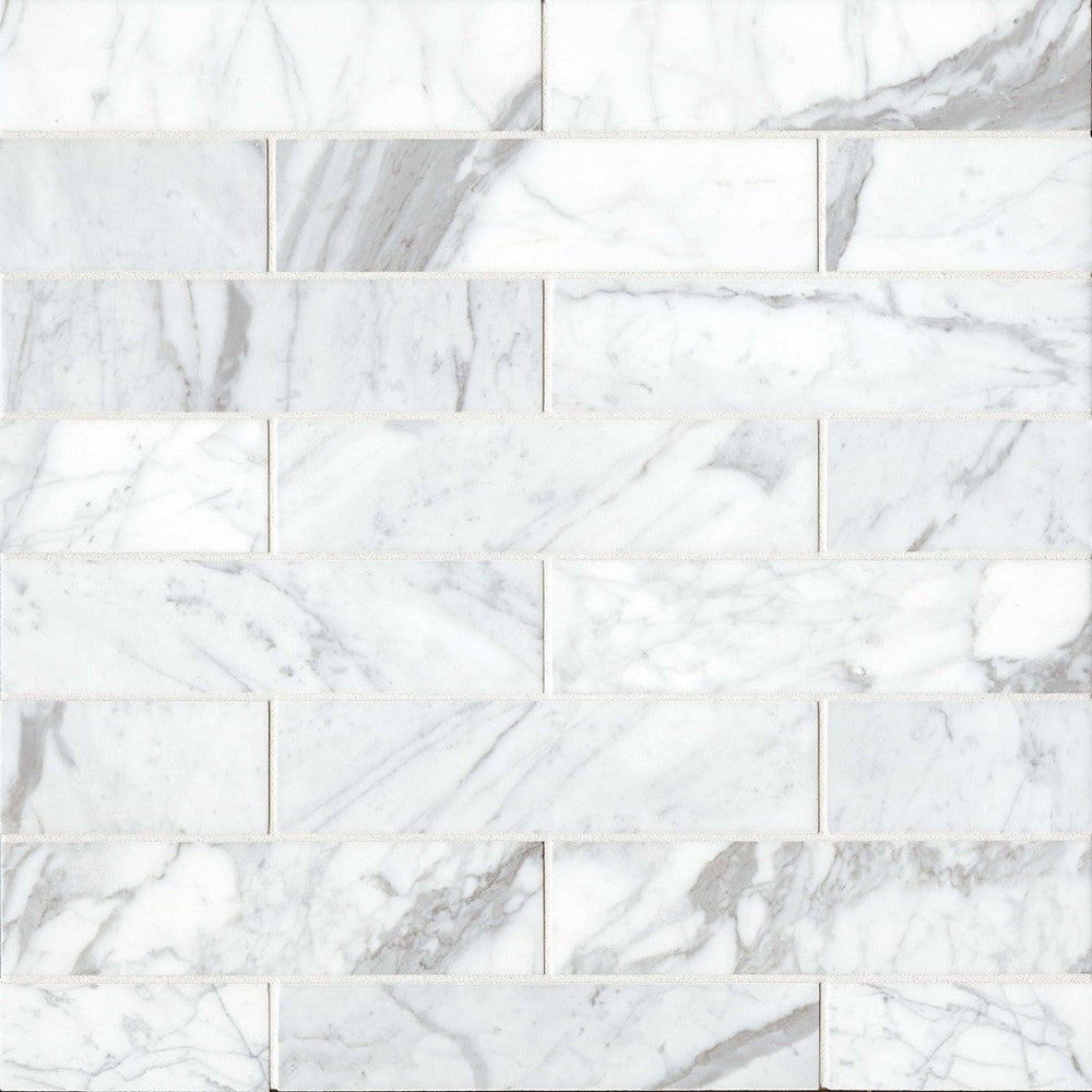 Bedrosians Marble Calacatta Oro 3" x 12" Honed Tile