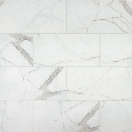 Bedrosians Marble Calacatta Oro 12" x 24" Honed Tile