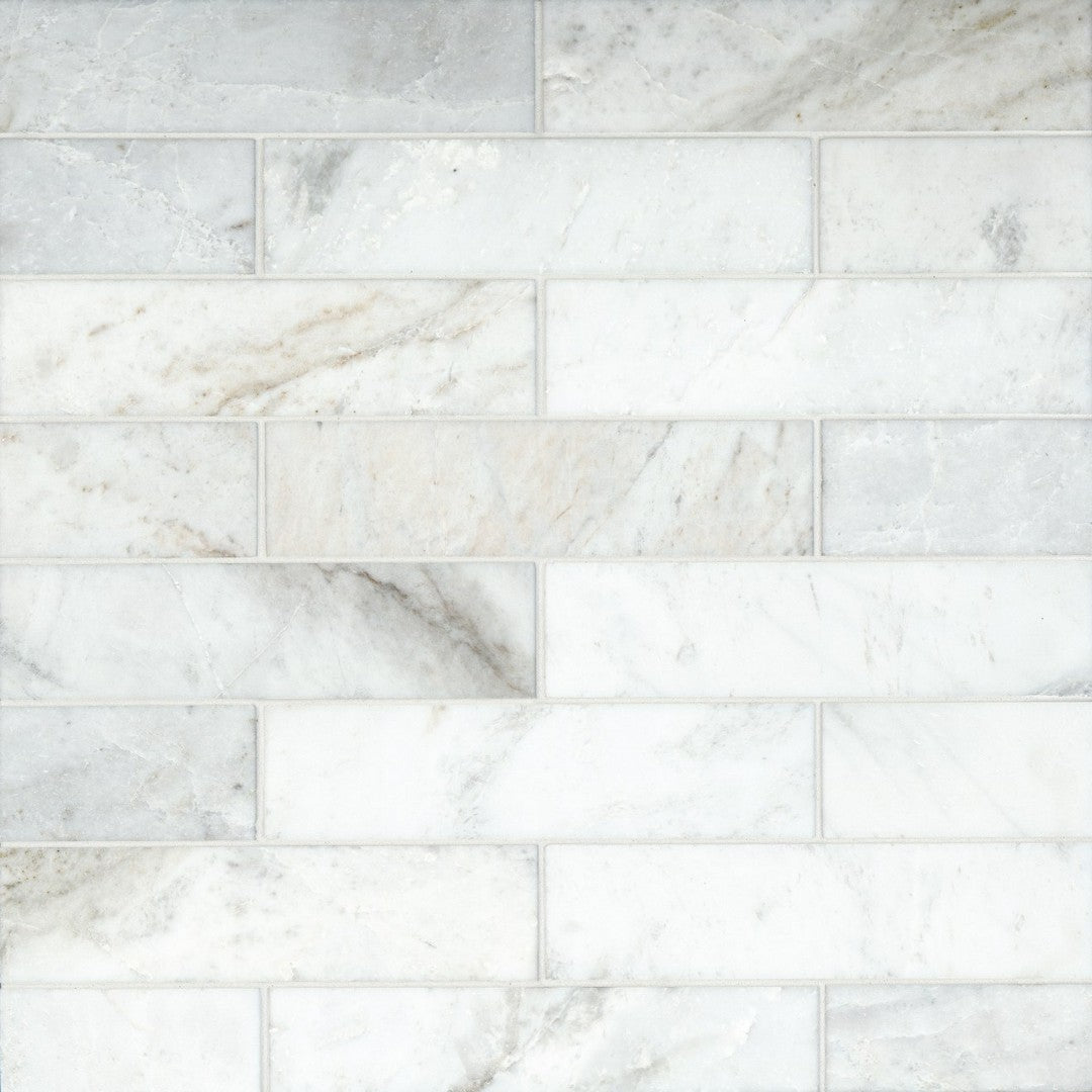 Bedrosians Marble Glorious White 3" x 12" in White