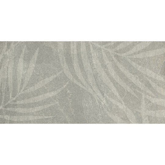 Marca Corona 24" x 48" Arkiquartz Grip Porcelain Deco Leaf Tile