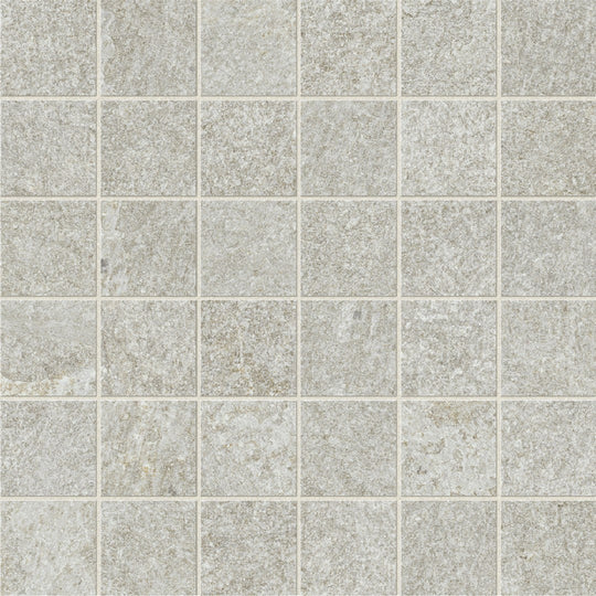 Marca Corona 12" x 12" Arkiquartz Natural Porcelain 2" Mosaic