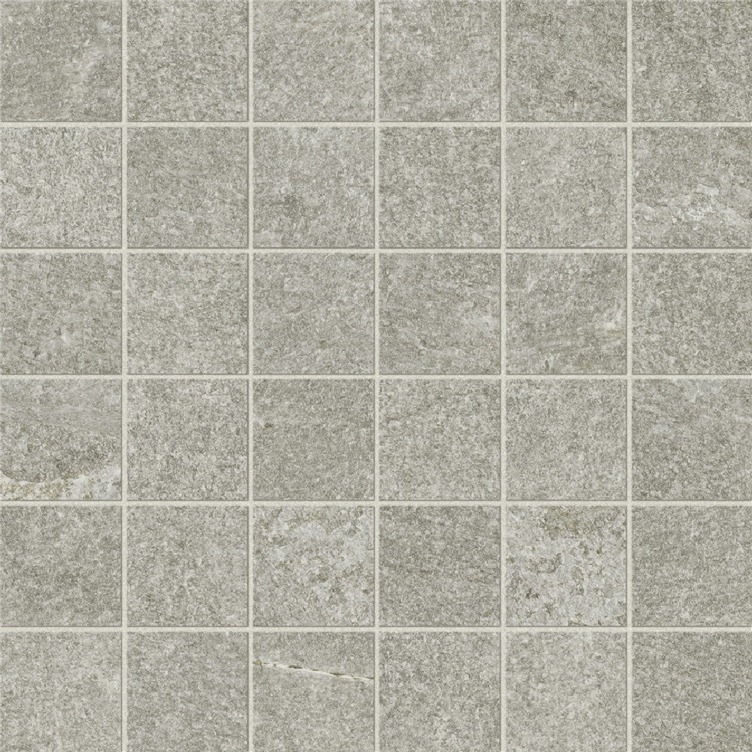 Marca Corona 12" x 12" Arkiquartz Natural Porcelain 2" Mosaic