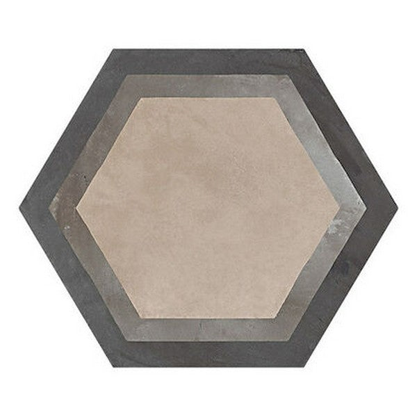 Marca Corona 10" x 8.5" Terra Matte Hexagon Deco Porcelain Tile