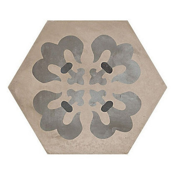 Marca Corona 10" x 8.5" Terra Matte Hexagon Deco Porcelain Tile