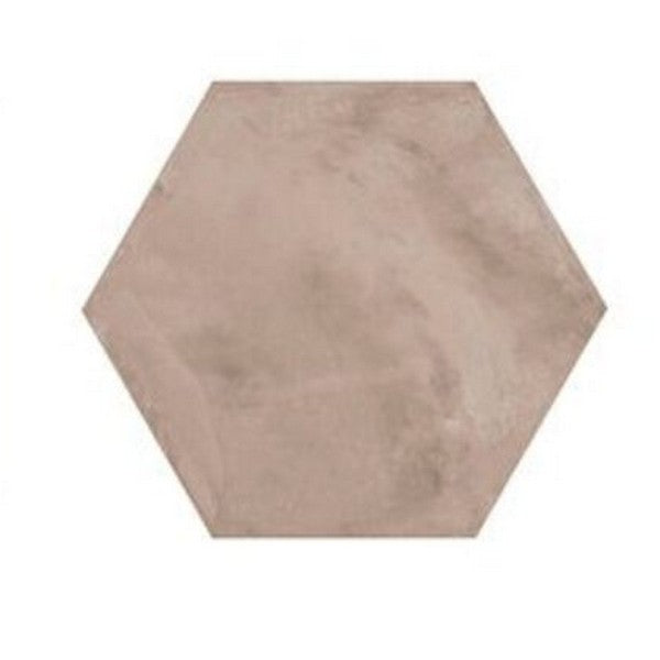 Marca Corona 10" x 8.5" Terra Matte Hexagon Porcelain Tile