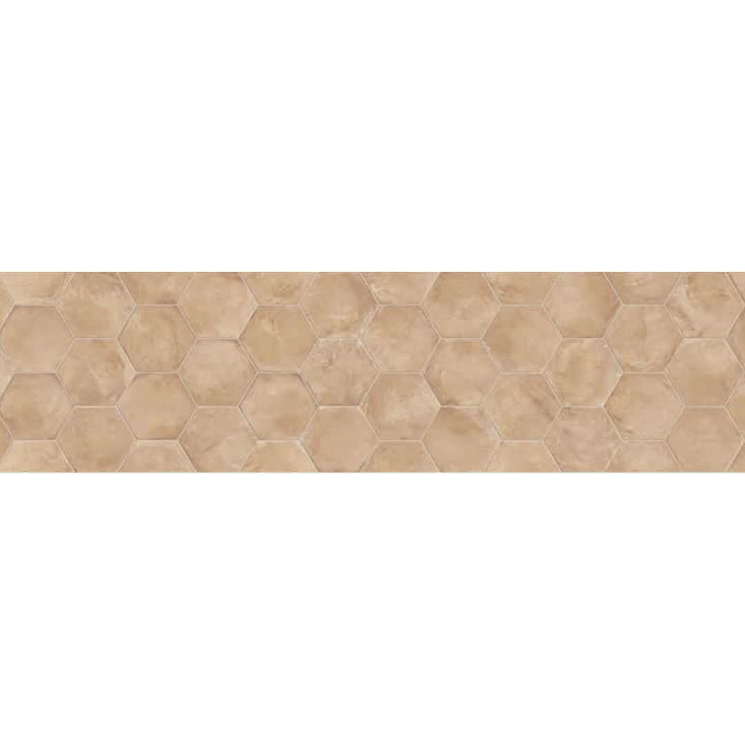 Marca-Corona-10-x-8.5-Terra-Matte-Hexagon-Porcelain-Tile-Ocra
