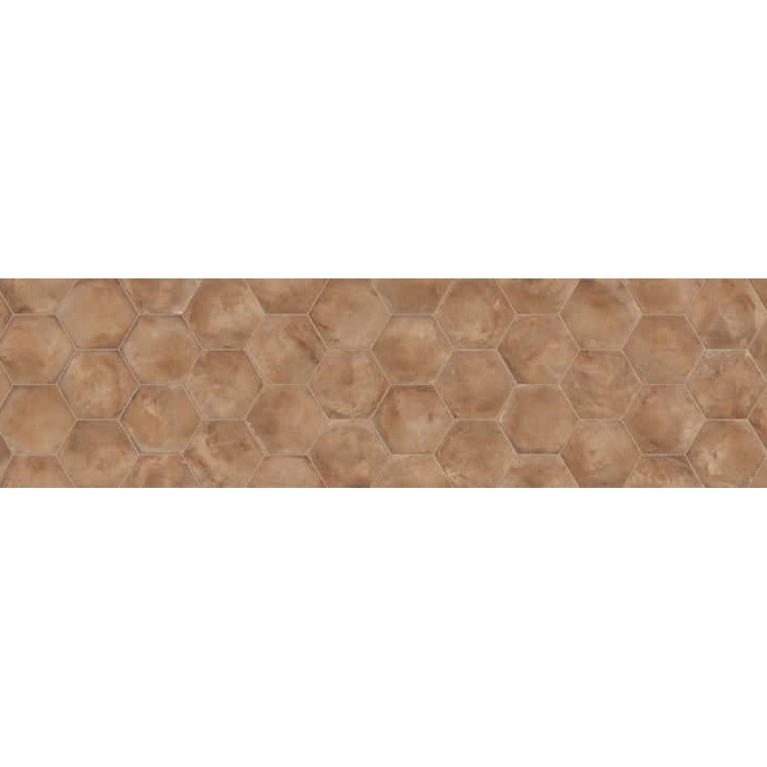 Marca-Corona-10-x-8.5-Terra-Matte-Hexagon-Porcelain-Tile-Rosso