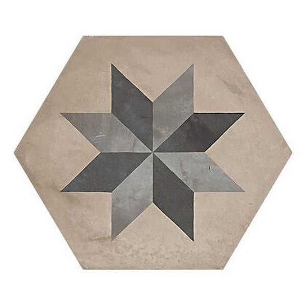 Marca Corona 10" x 8.5" Terra Matte Hexagon Deco Porcelain Tile