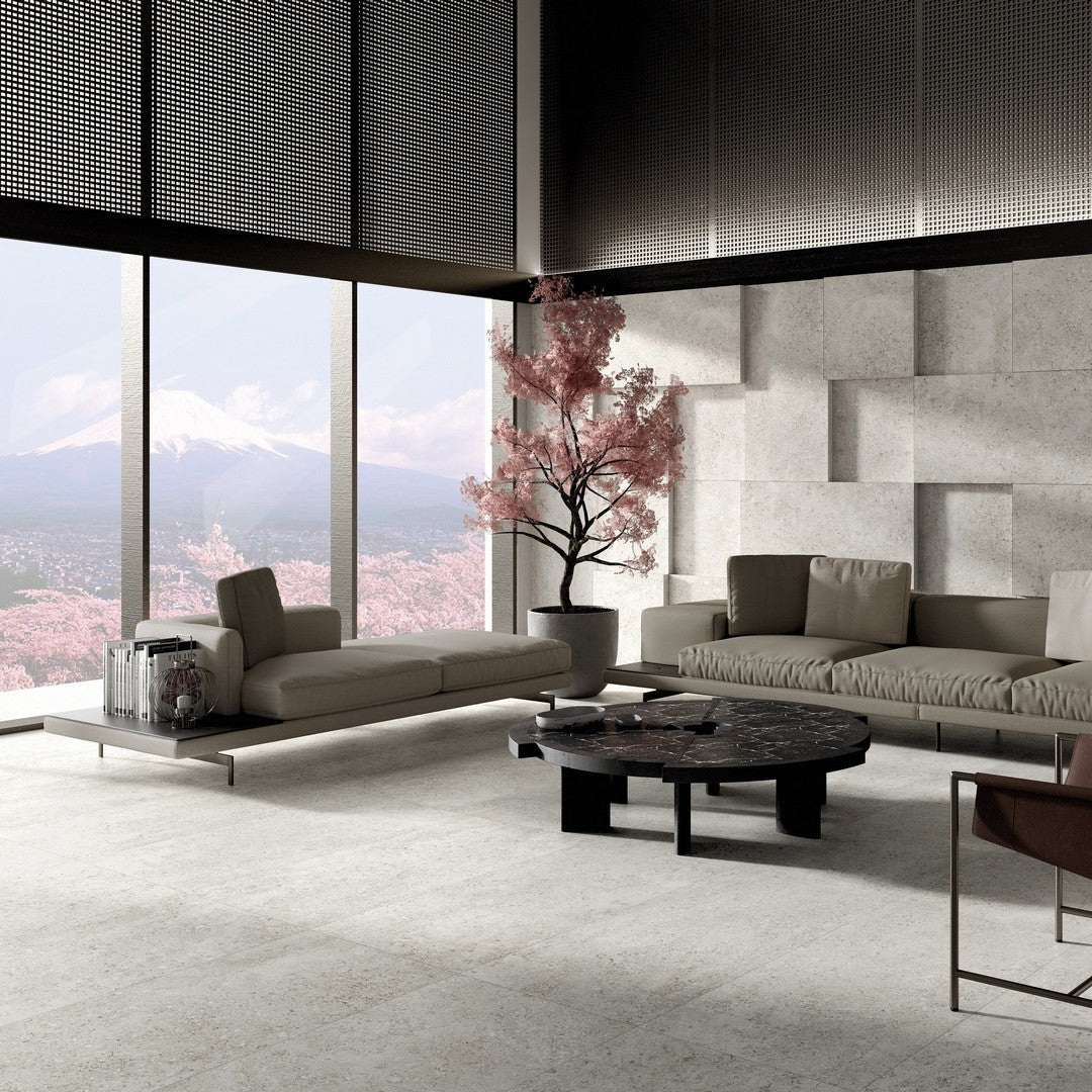 Tesoro-24-x-48-Shellstone-Rectified-Matte-Porcelain-Tile-White