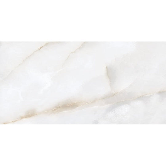 Milestone 12" x 24" Onyx Polished Porcelain Tile