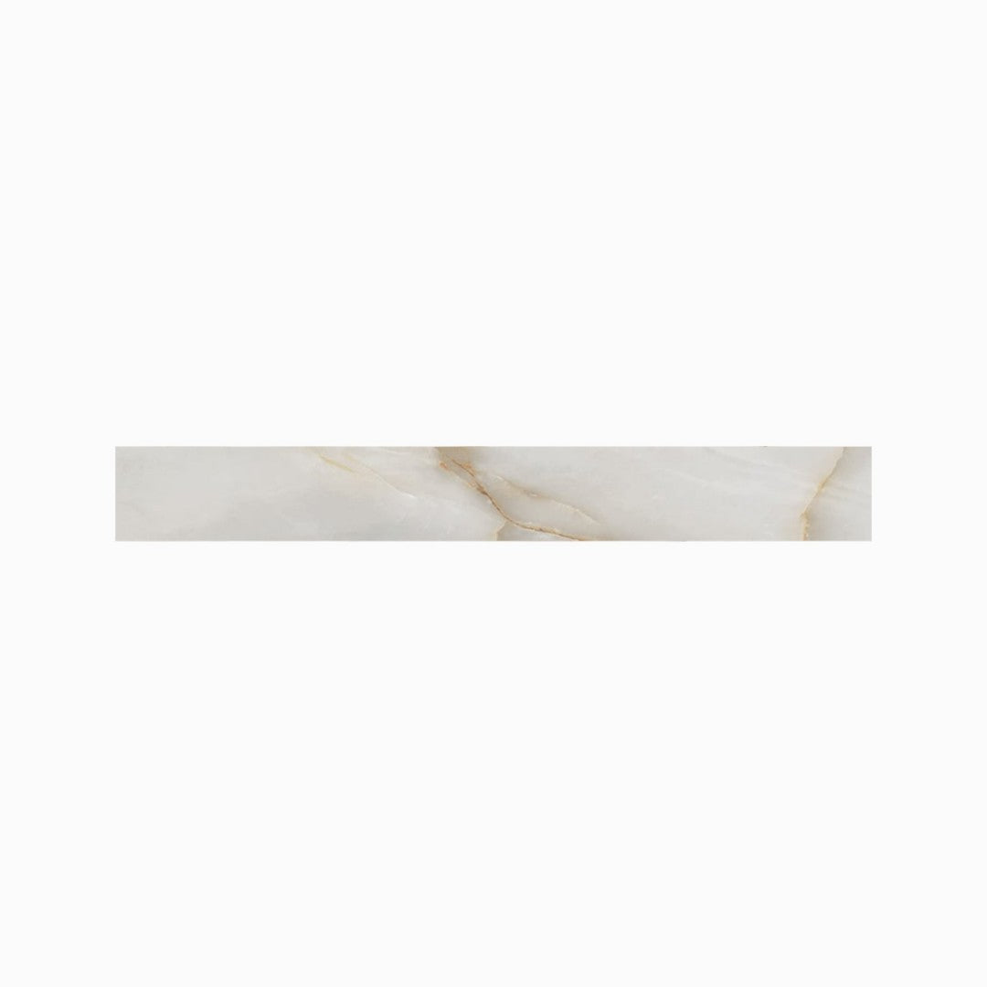 Milestone 3" x 24" Onyx Polished Porcelain Bullnose