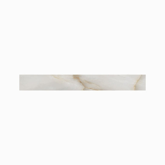 Milestone 3" x 24" Onyx Polished Porcelain Bullnose
