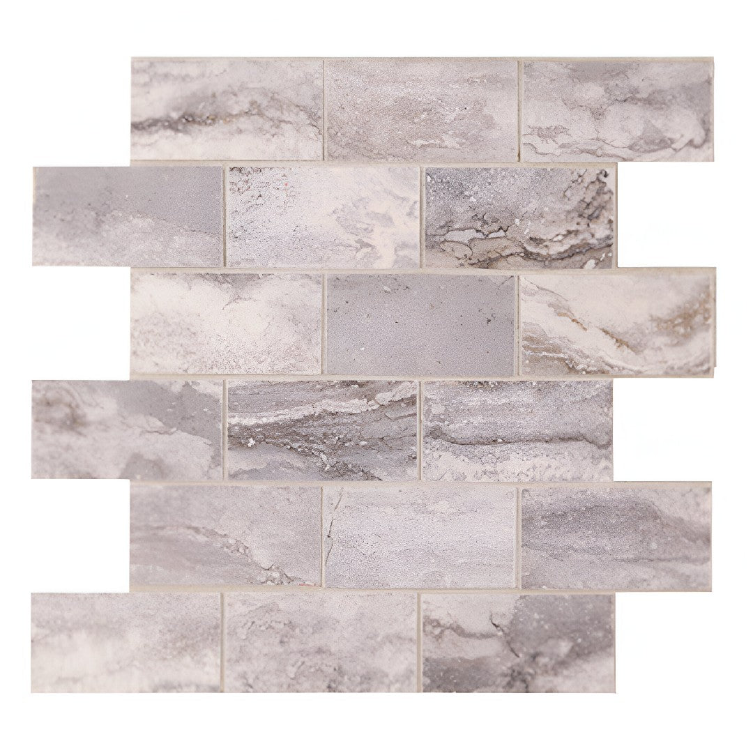 MS International 12" x 12" Bernini Polished Porcelain Mosaic