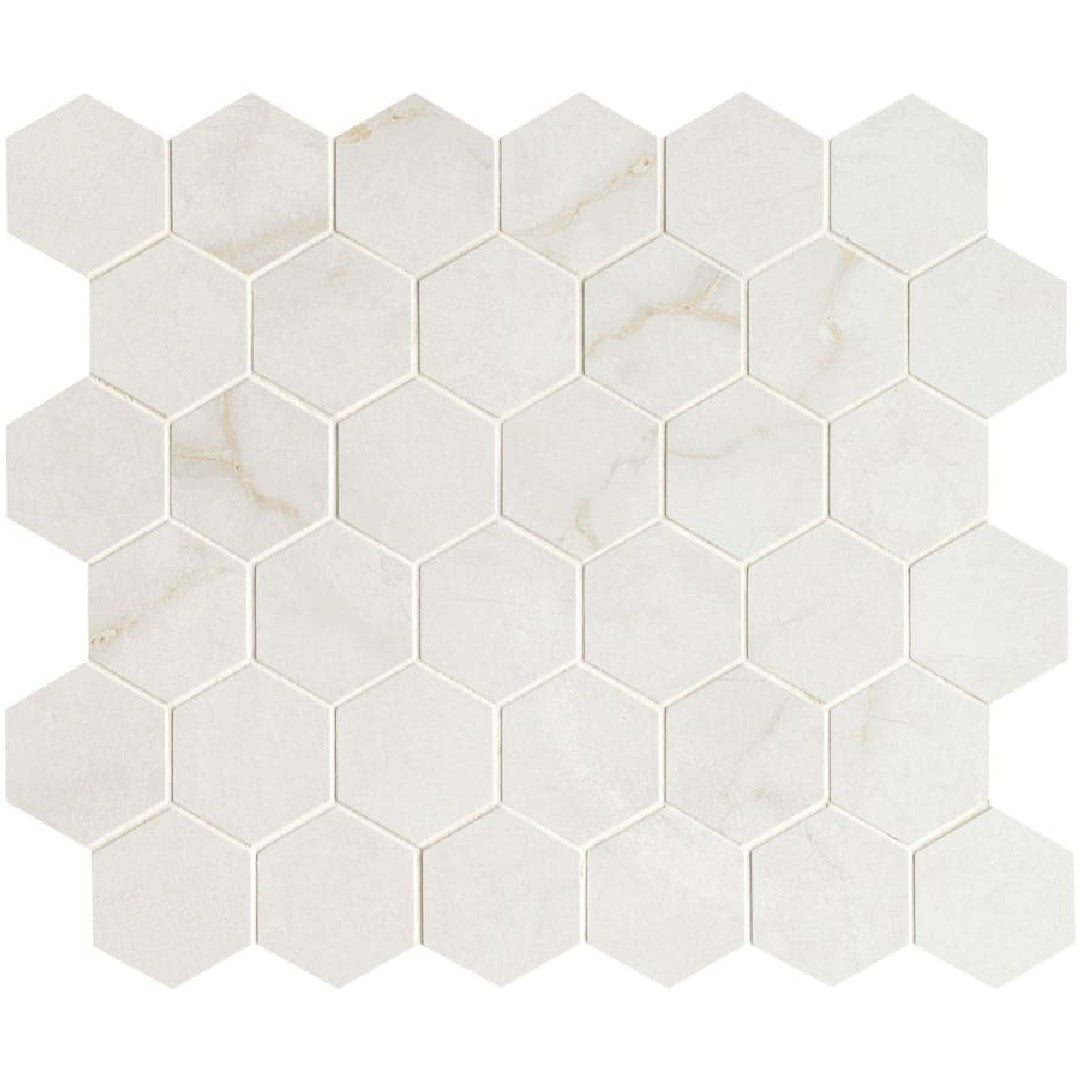 MS International 12" x 12" Brighton Matte 2" Hexagon Porcelain Mosaic