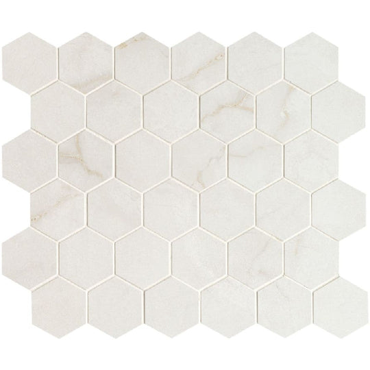 MS International 12" x 12" Brighton Matte 2" Hexagon Porcelain Mosaic