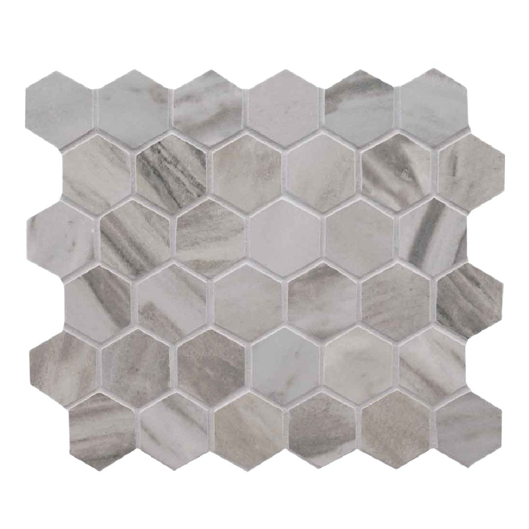 MS International 12" x 12" Eden Matte 2" Hexagon Porcelain Mosaic