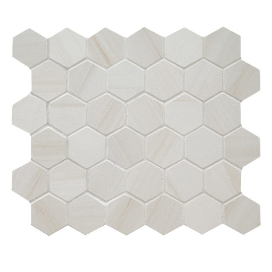 MS International 12" x 12" Eden Matte 2" Hexagon Porcelain Mosaic