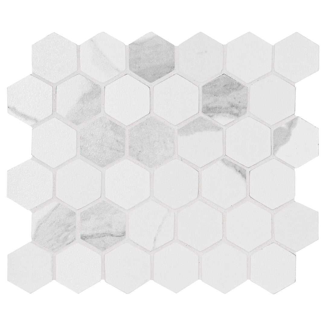 MS International 12" x 12" Eden Matte 2" Hexagon Porcelain Mosaic