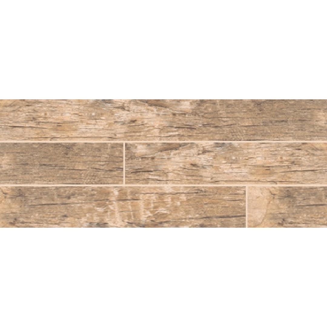 MS International 6" x 36" Redwood Matte Glazed Porcelain Plank