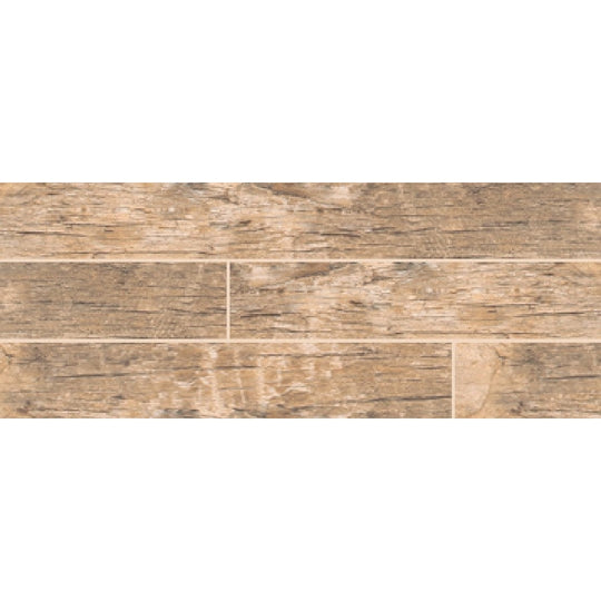 MS International 6" x 36" Redwood Matte Glazed Porcelain Plank