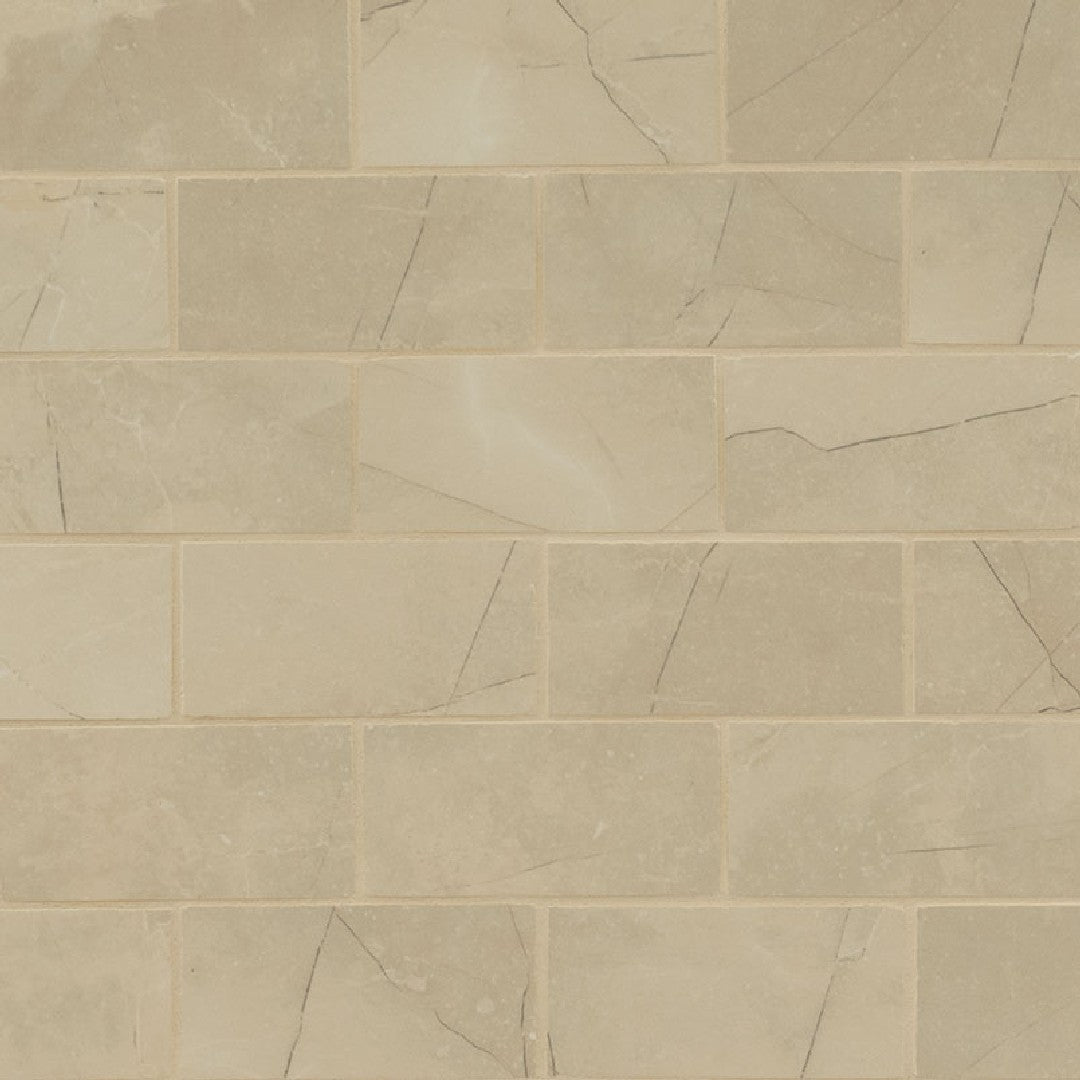 MS International 12" x 12" Sande Polished Brick Porcelain Mosaic