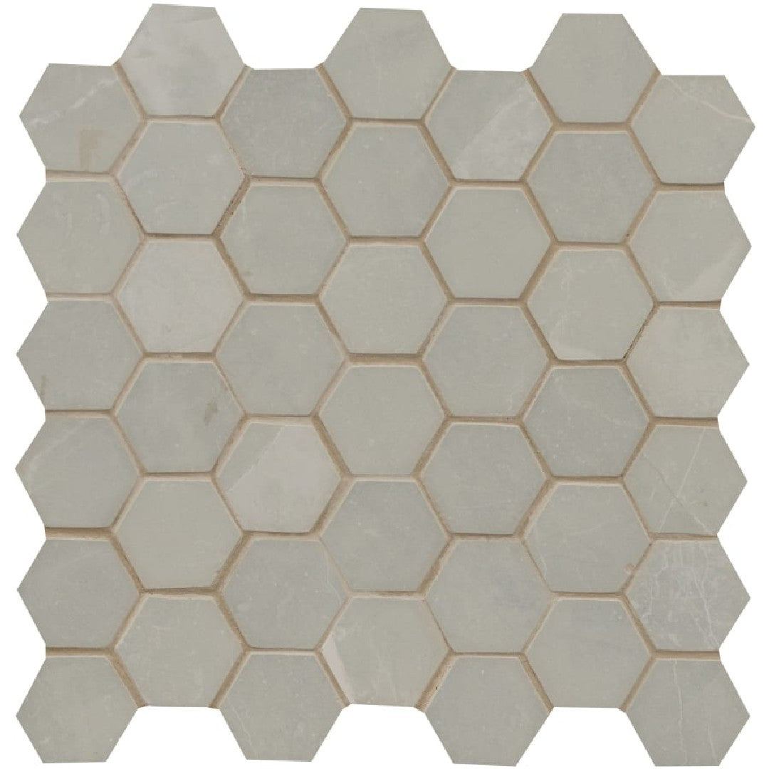 MS International 12" x 12" Sande Matte 2" Hexagon Porcelain Mosaic