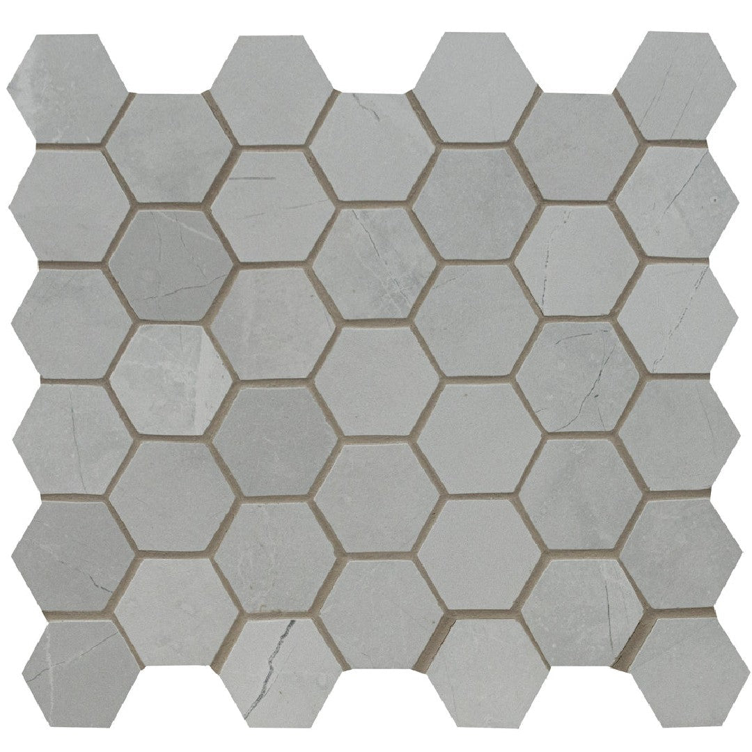 MS International 12" x 12" Sande Matte 2" Hexagon Porcelain Mosaic