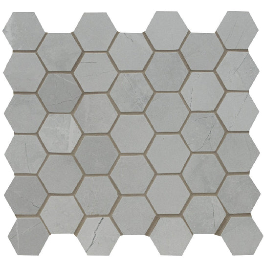 MS International 12" x 12" Sande Matte 2" Hexagon Porcelain Mosaic