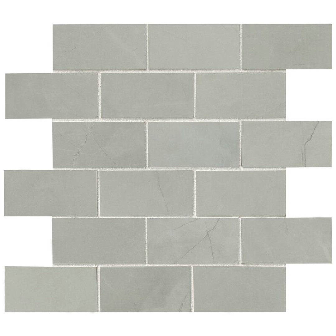 MS International 12" x 12" Sande Polished Brick Porcelain Mosaic