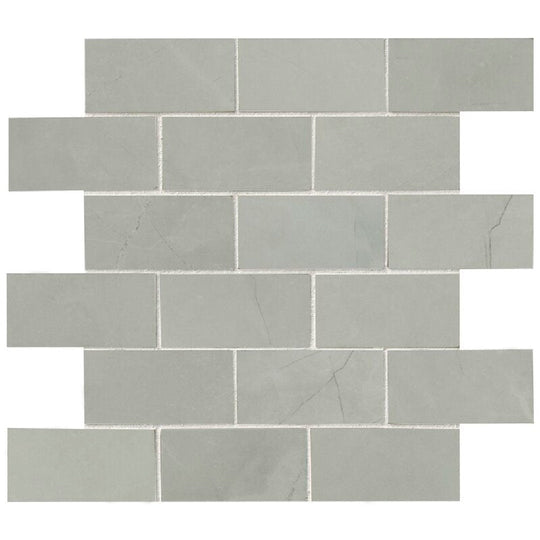 MS International 12" x 12" Sande Polished Brick Porcelain Mosaic