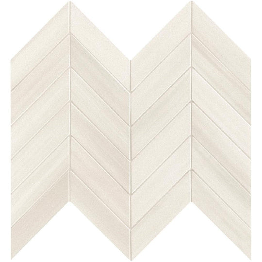 MS International 12" x 15" Watercolor Matte Chevron Porcelain Mosaic